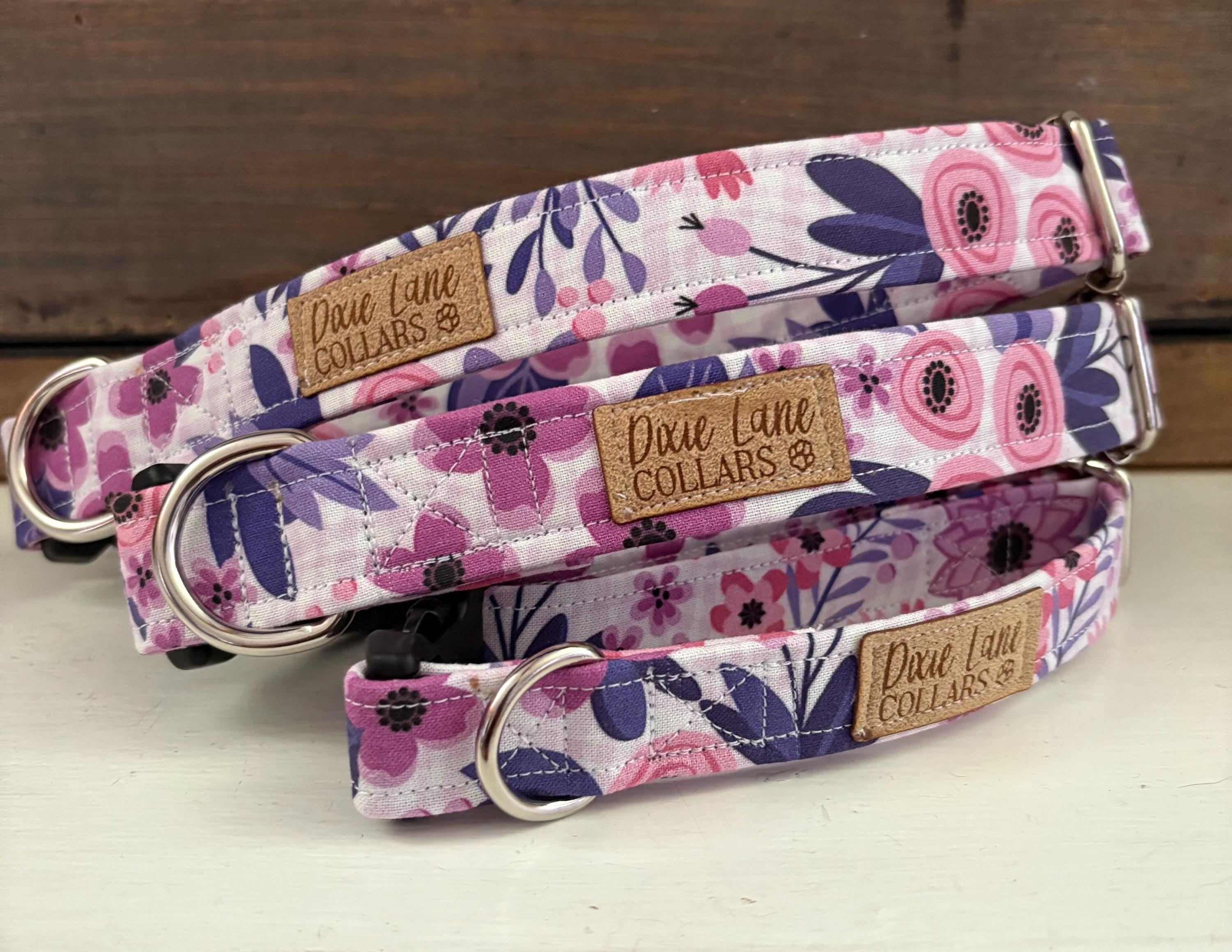 Purple Modern Floral Gingham