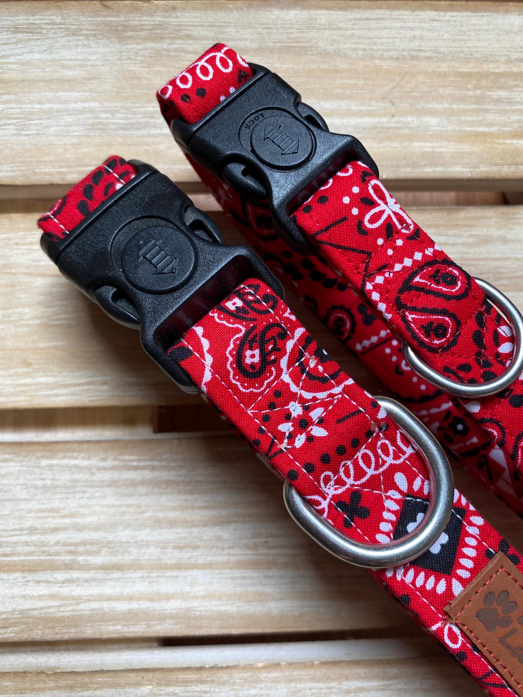 Red Bandana Western Dog Collar