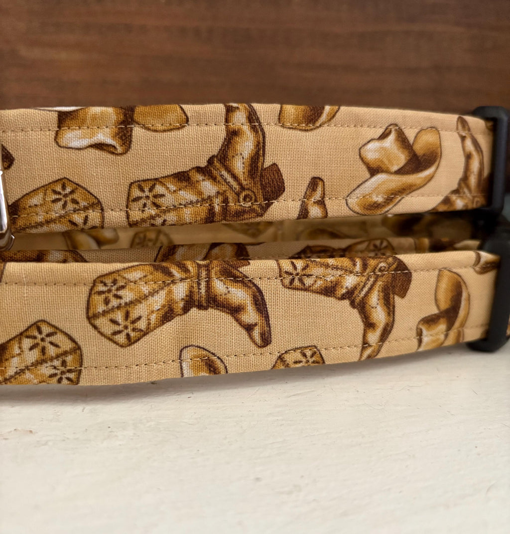 Cowboy Boots Western Dog Collar