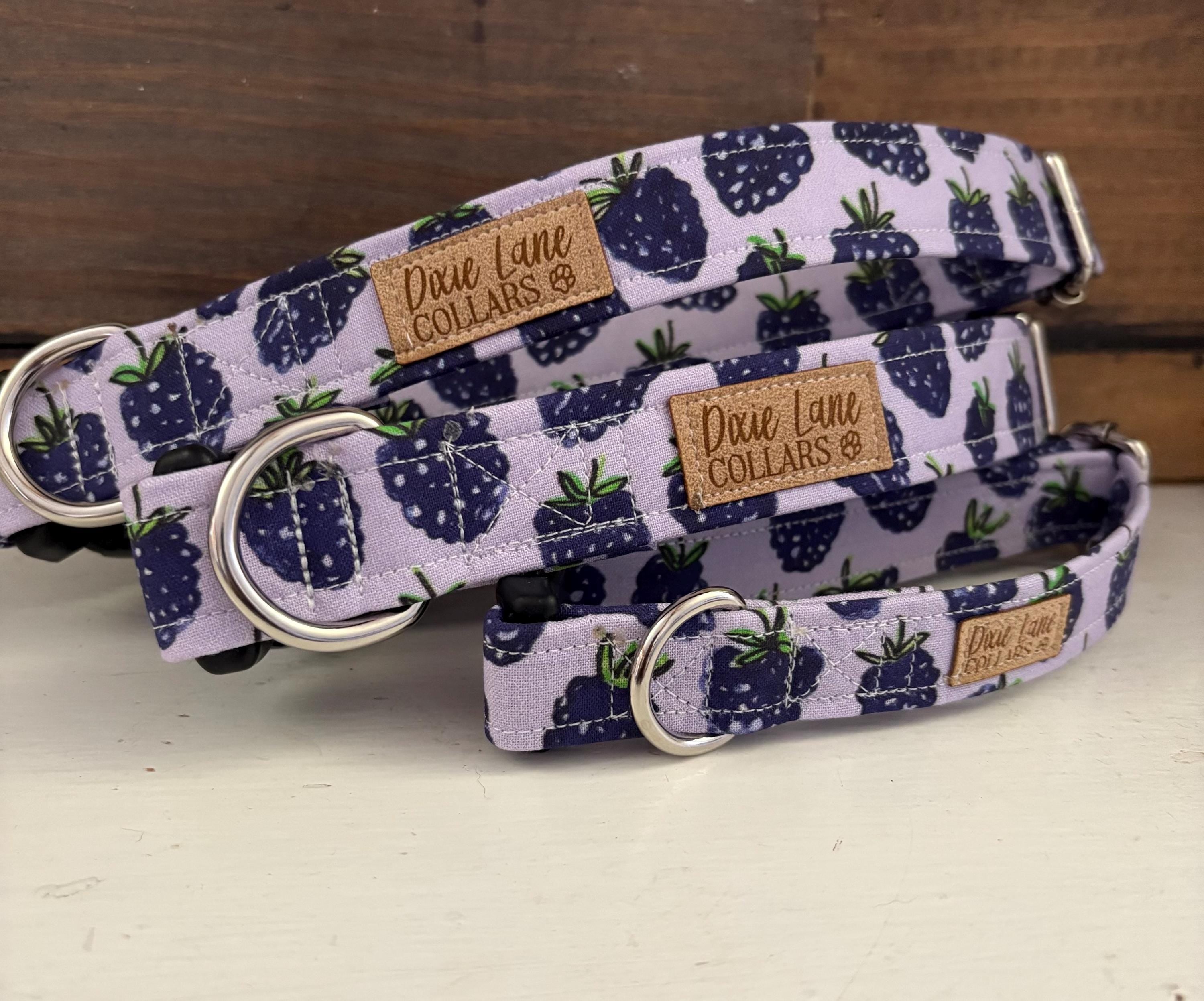 Purple Blackberry Toss Dog Collar