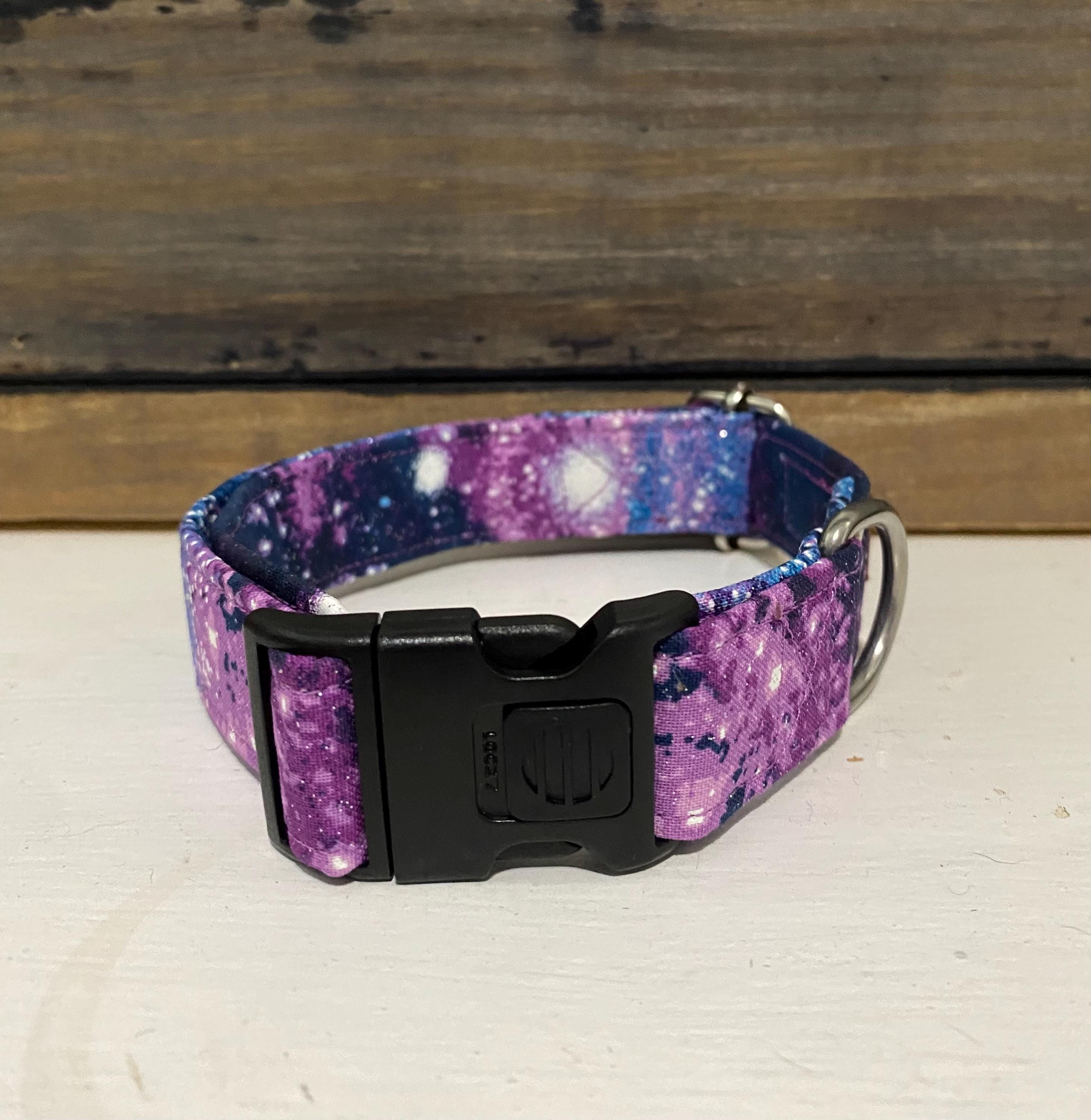 Purple Galaxy Dog Collar