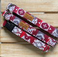 Red Aztec Print Dog Collar