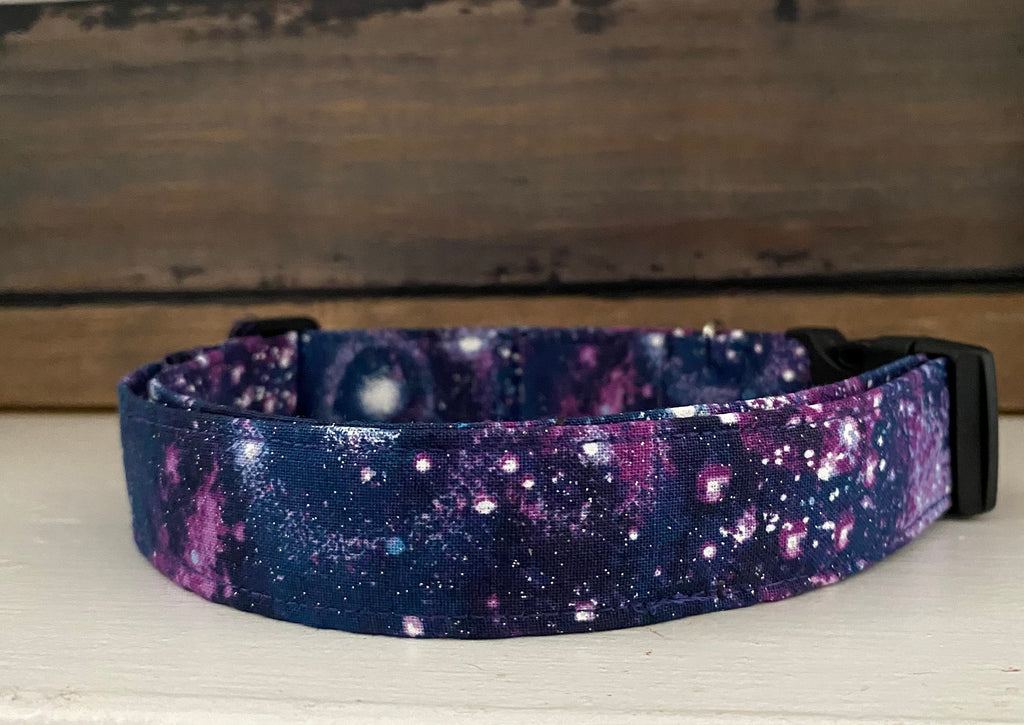 Purple Galaxy Dog Collar