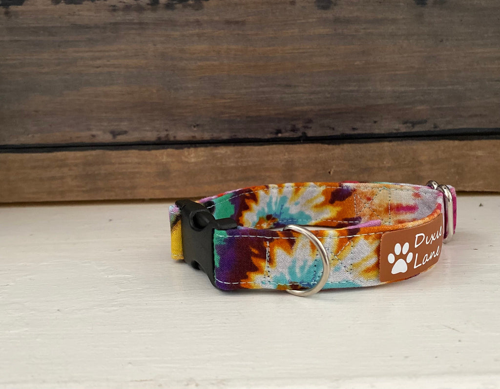 Tie Dye Dog Collar