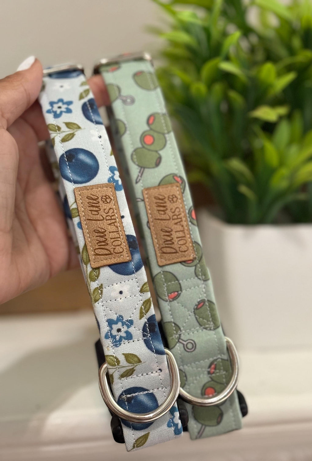 Green Olive Dog Collar