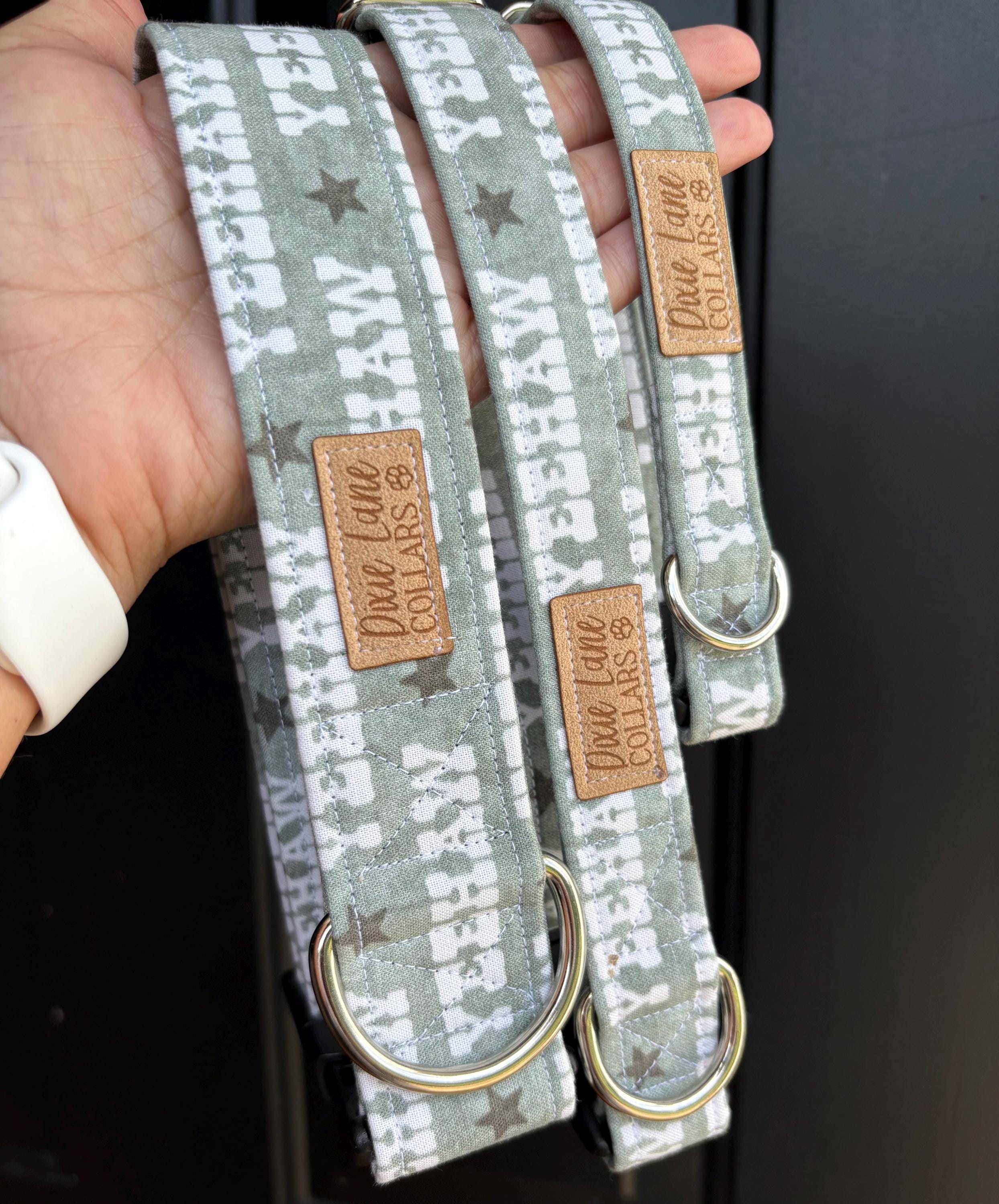 Green Yeehaw Dog Collar