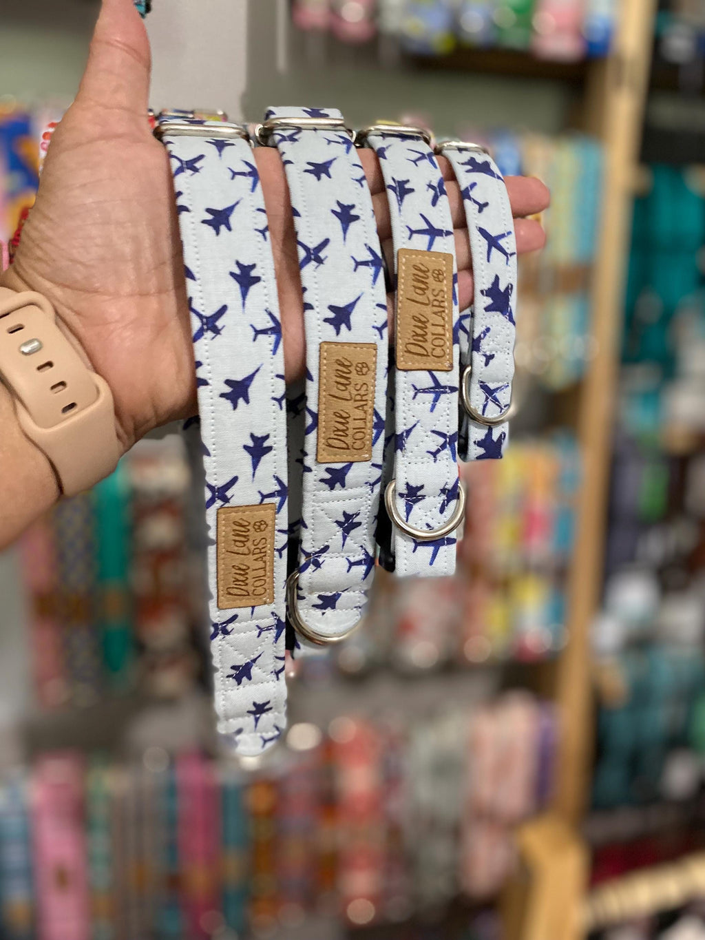 Airplanes and Jets Dog Collar