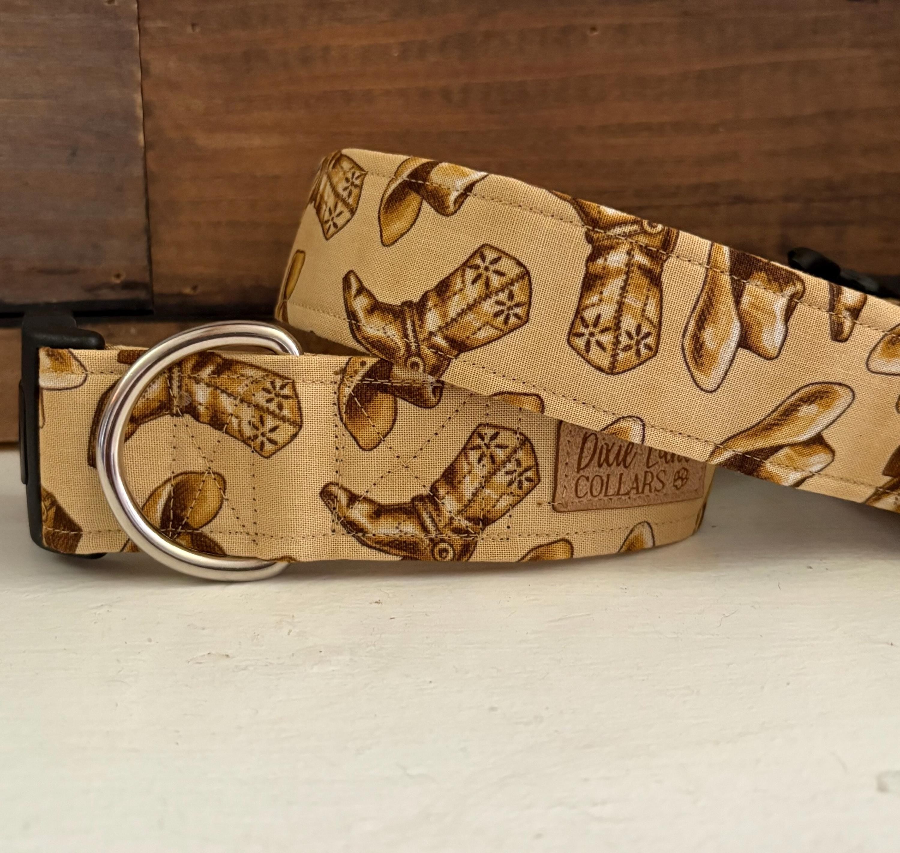Cowboy Boots Western Dog Collar