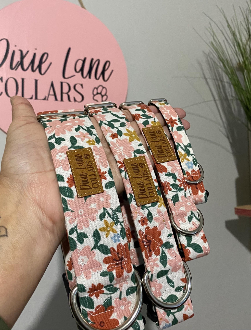 Cottage Floral Dog Collar
