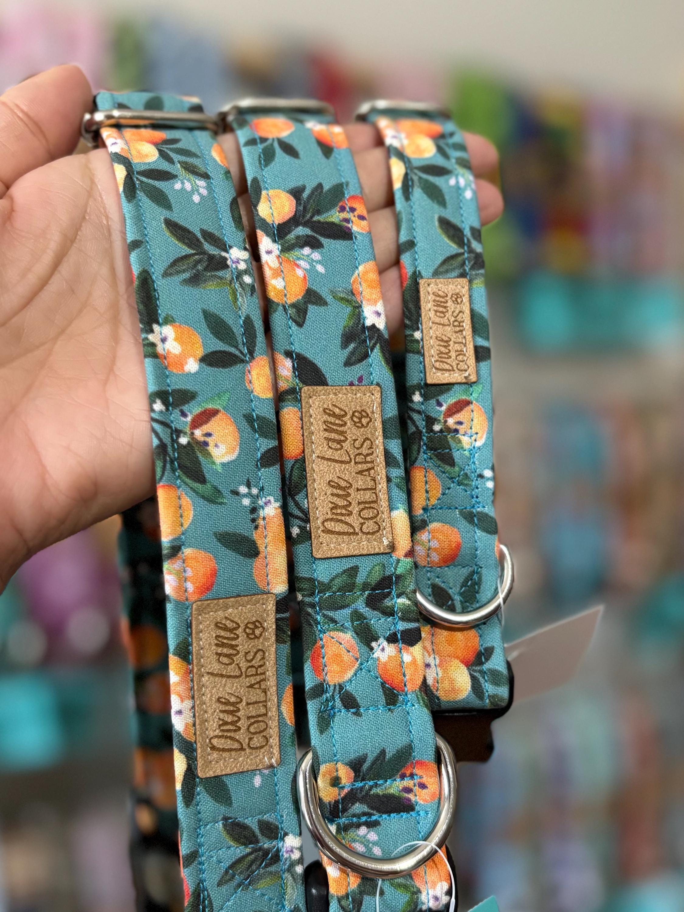 Peaches Floral Dog Collar