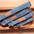 Blue Chevron Boho Dog Collar