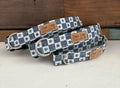 Checkered Stars Denim Print Dog Collar