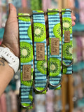 Kiwi Striped Dog Collar