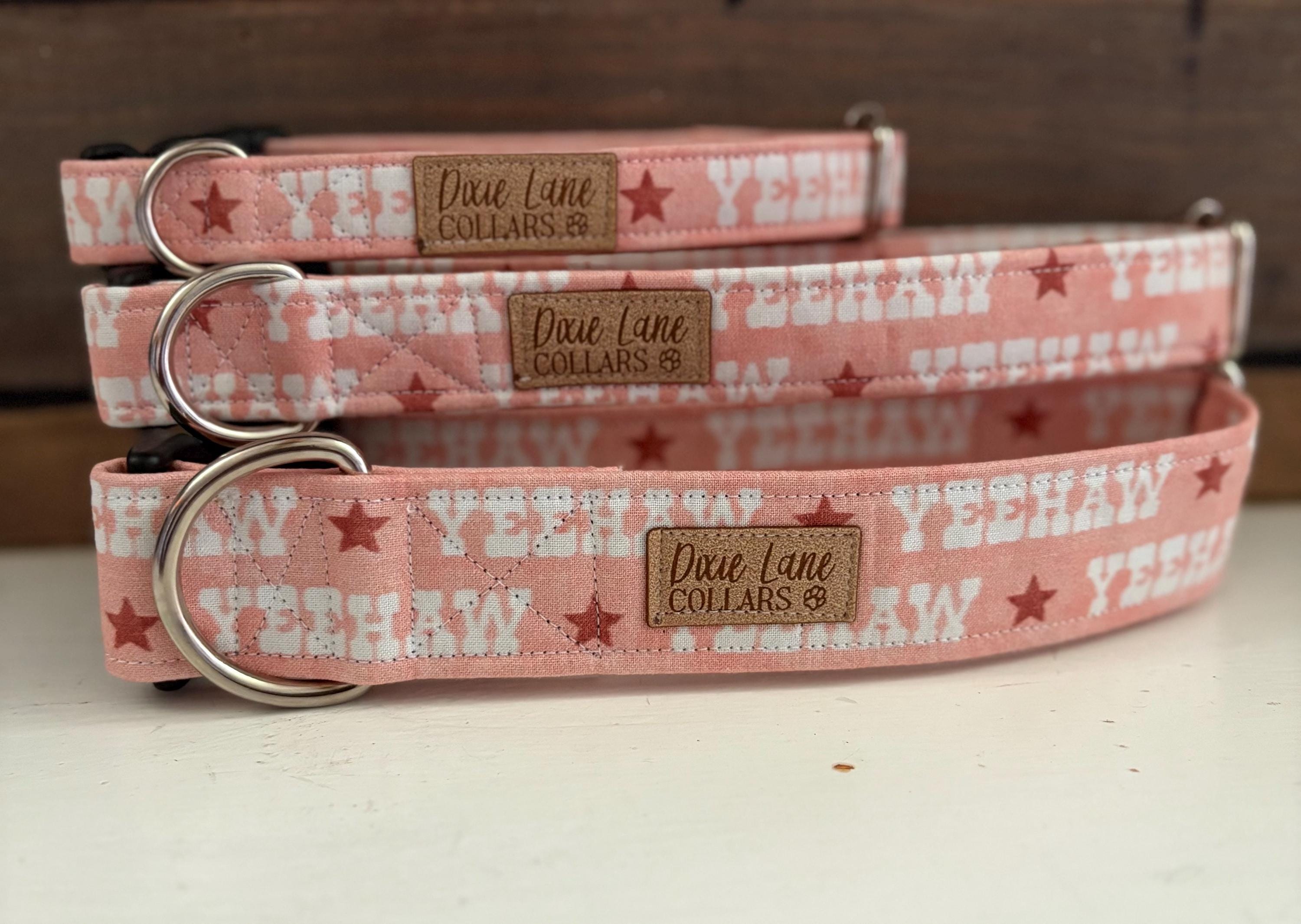 Pink Yeehaw Dog Collar