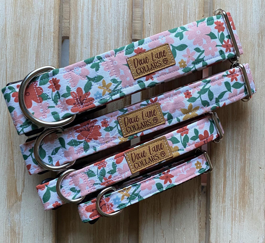 Cottage Floral Dog Collar