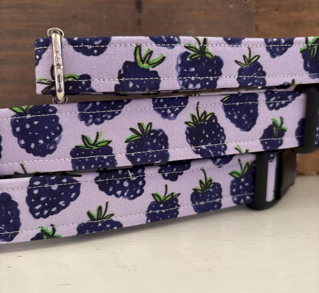 Purple Blackberry Toss Dog Collar