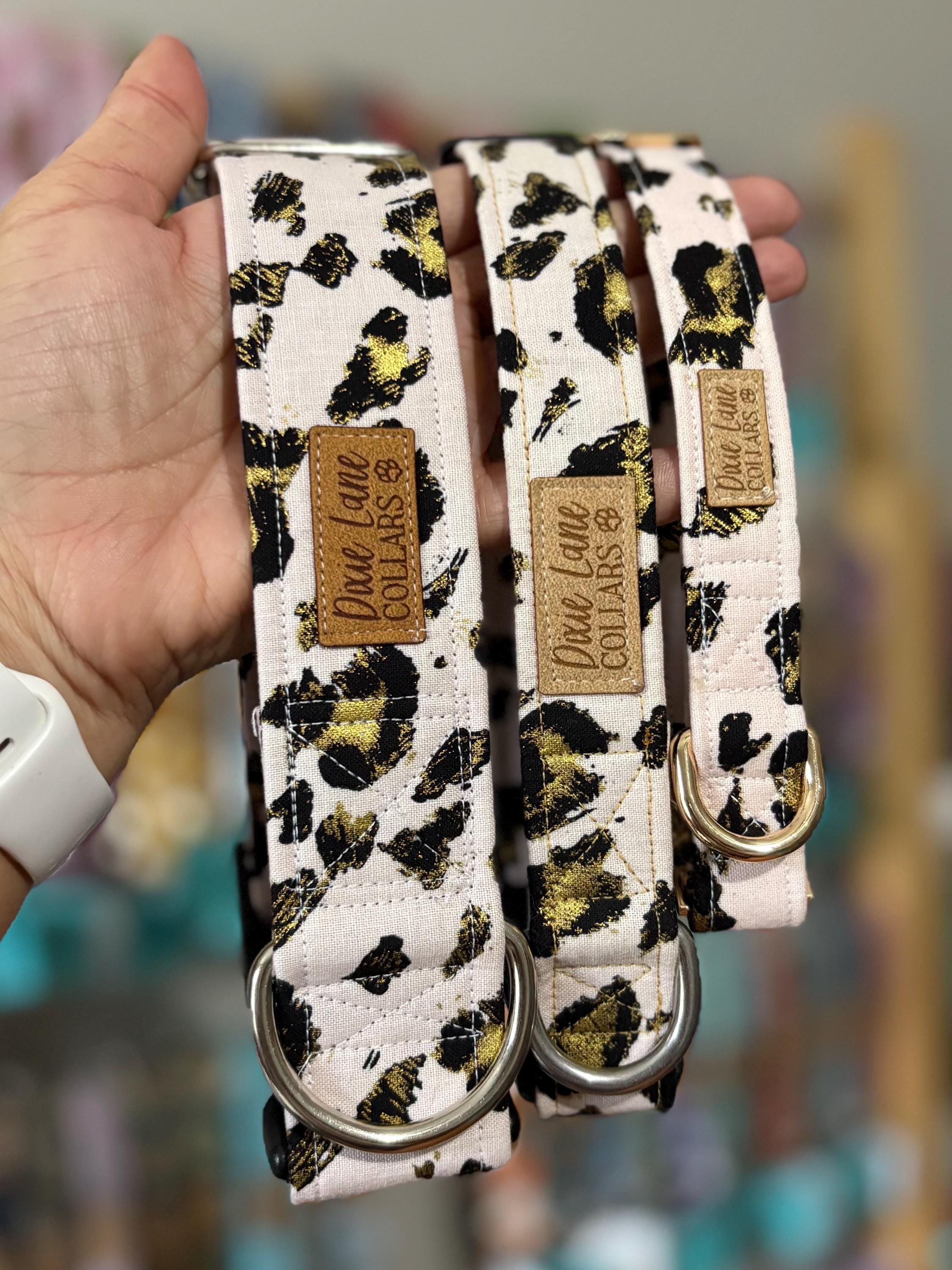 Pink Cheetah Print Dog Collar