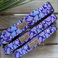 Purple Retro Mushrooms Dog Collar