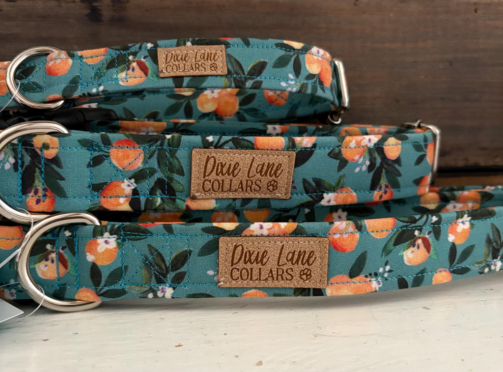 Peaches Floral Dog Collar