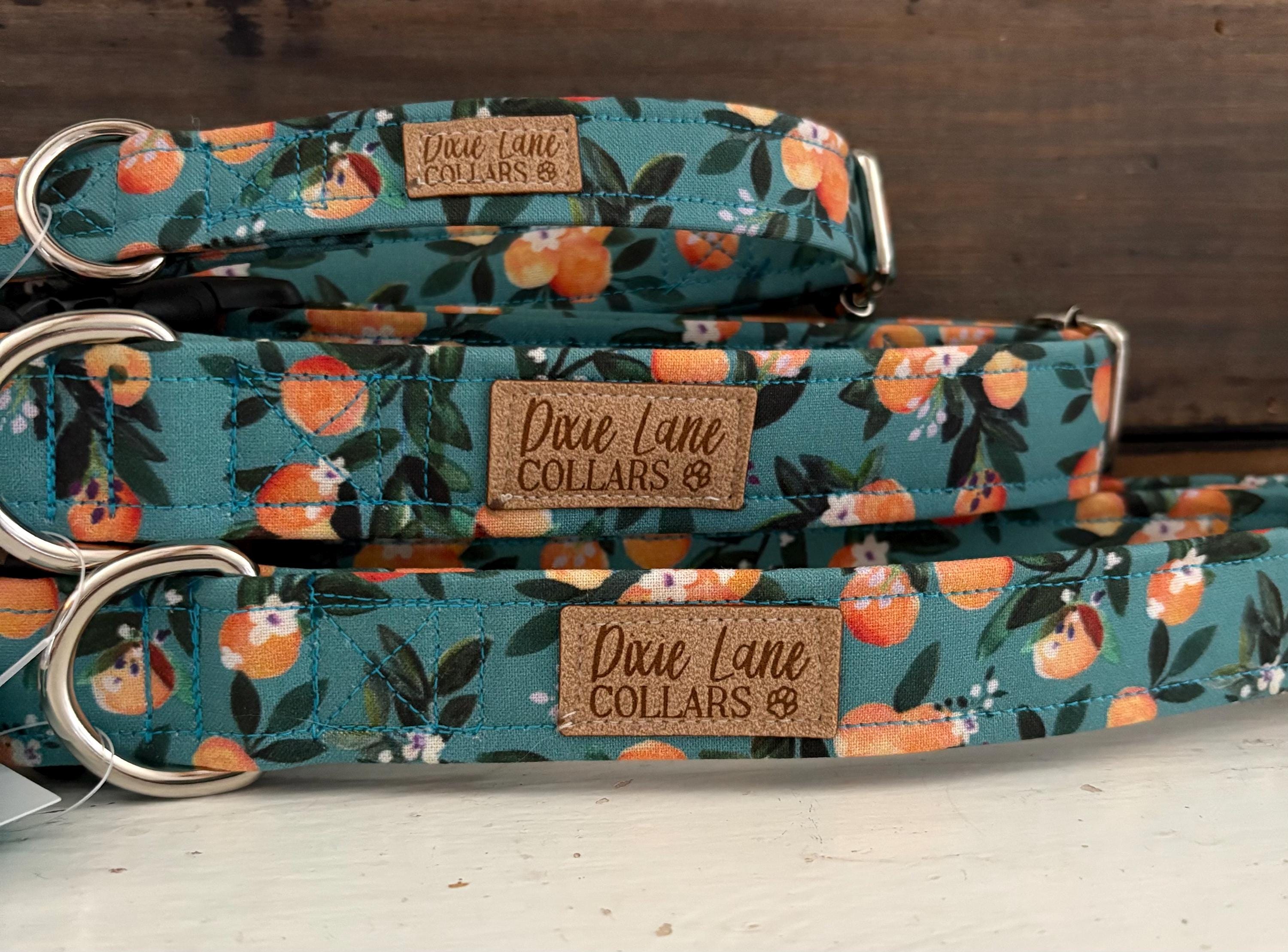 Peaches Floral Dog Collar