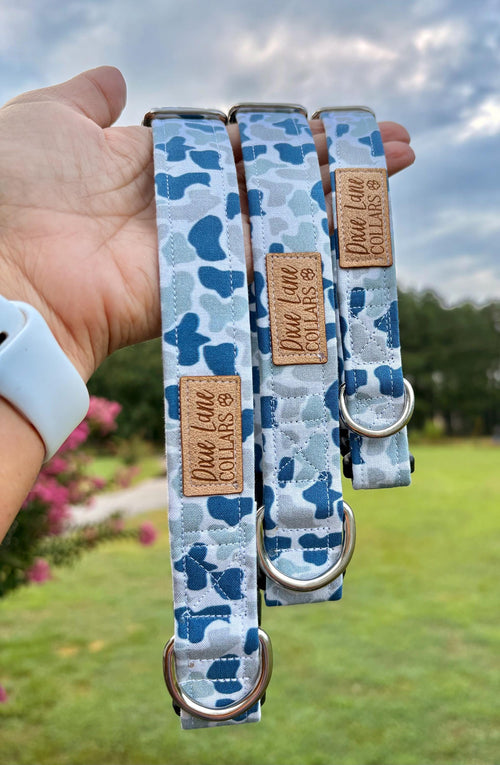 Blue Duck Camo Marsh Dog Collar