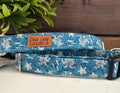 Sea Turtles on Blue Dog Collar