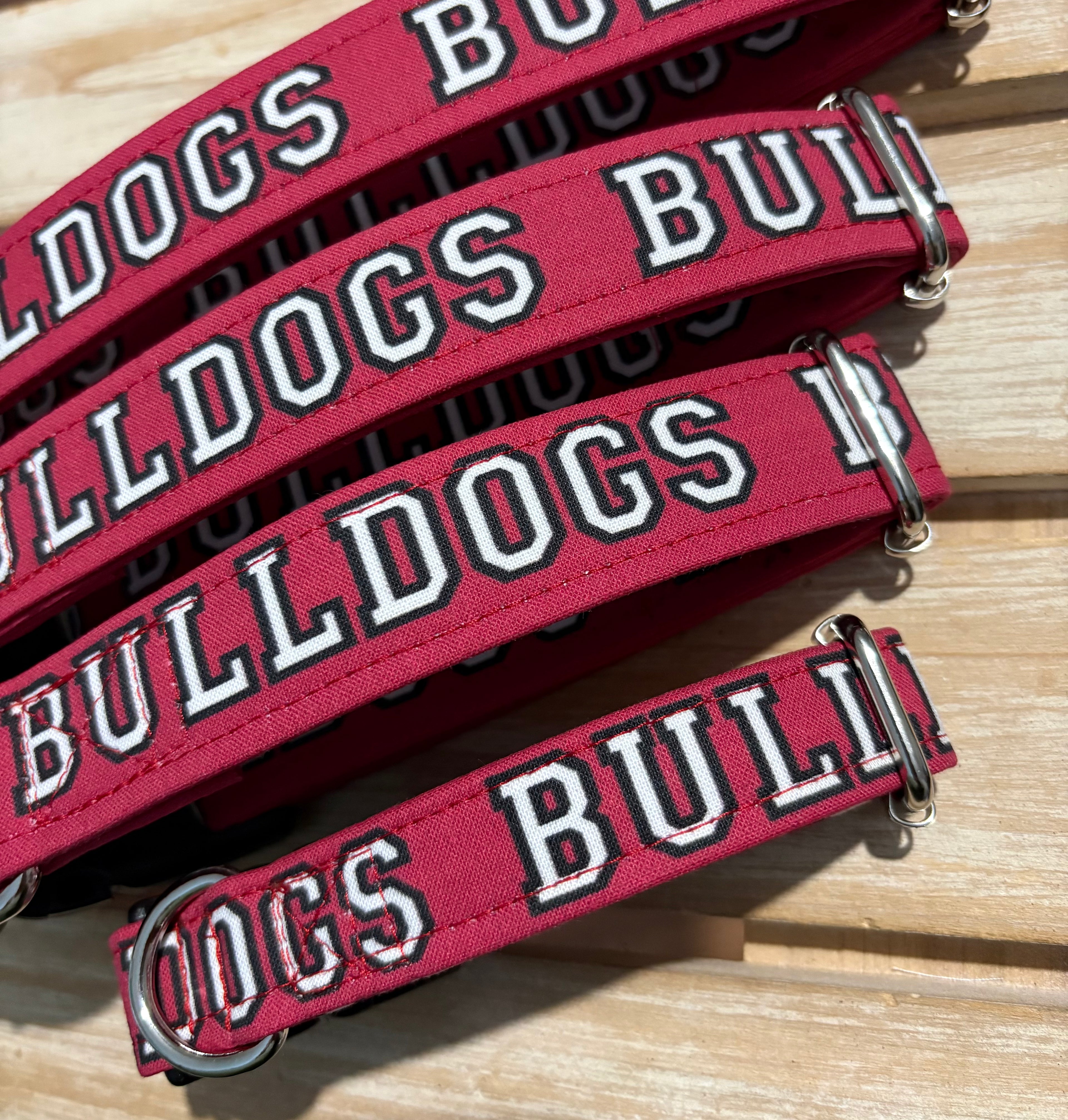 Bulldogs Fabric Dog Collar