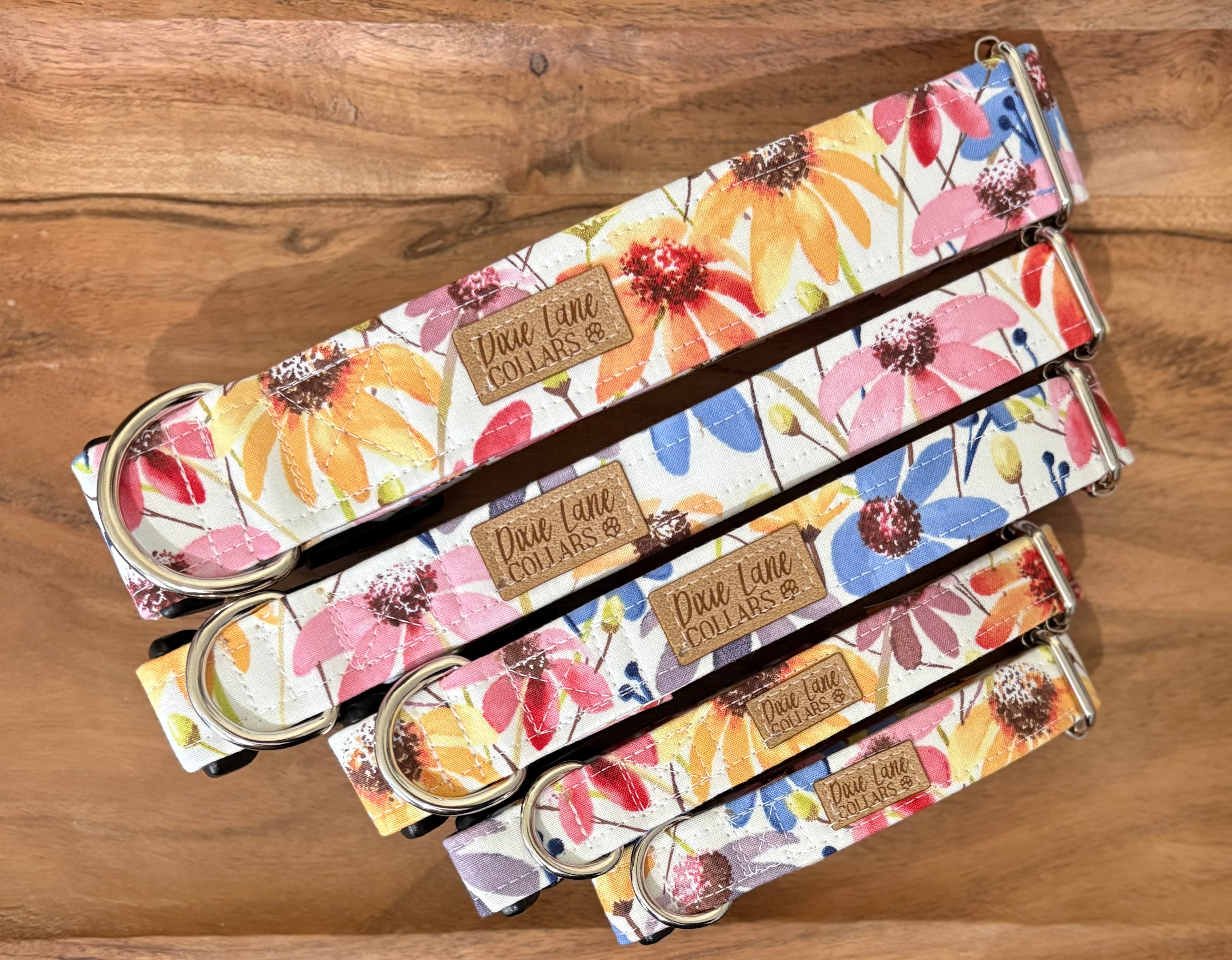 Wildflowers Floral Dog Collar