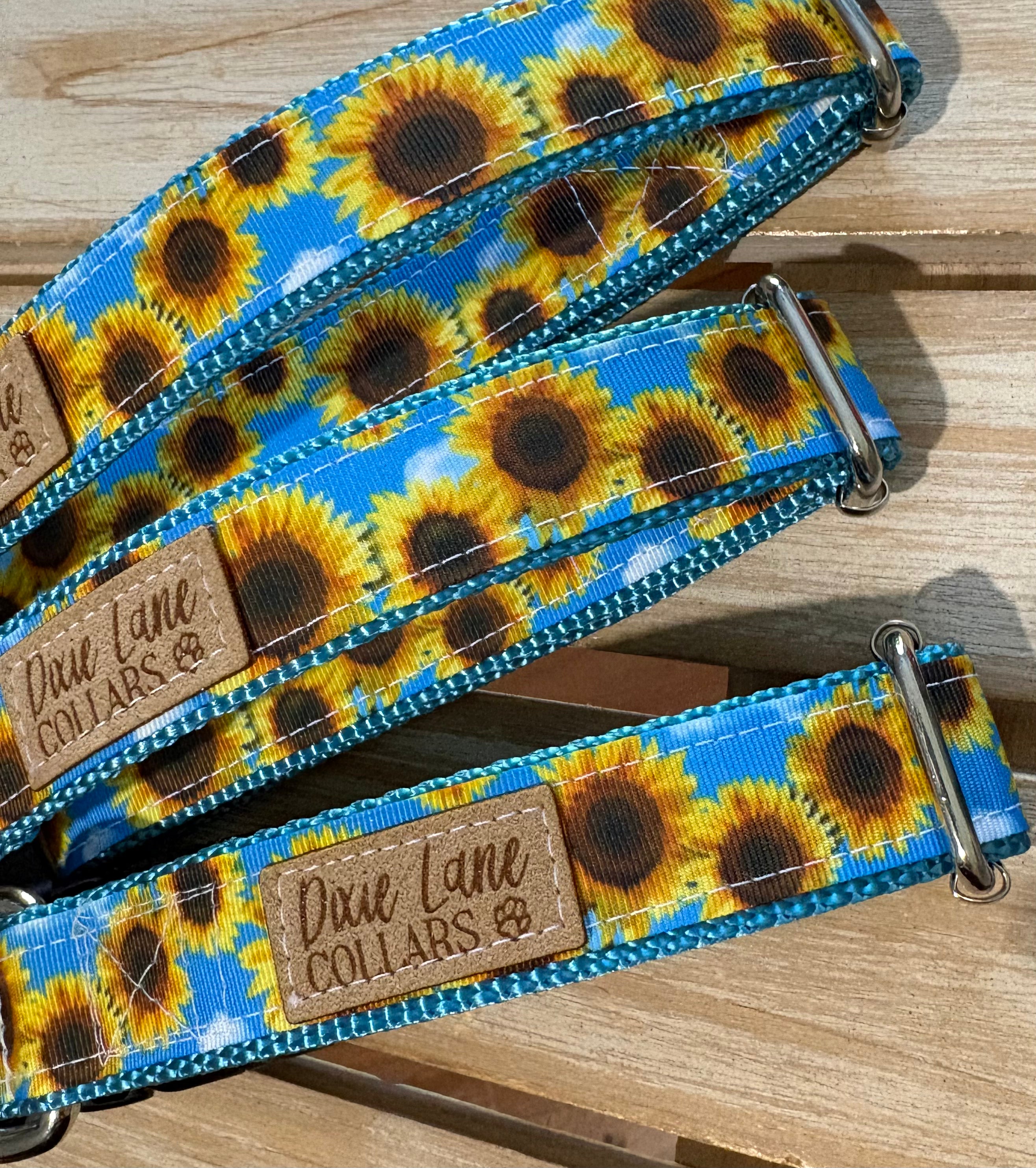 Sunflower Skies Dog Collar