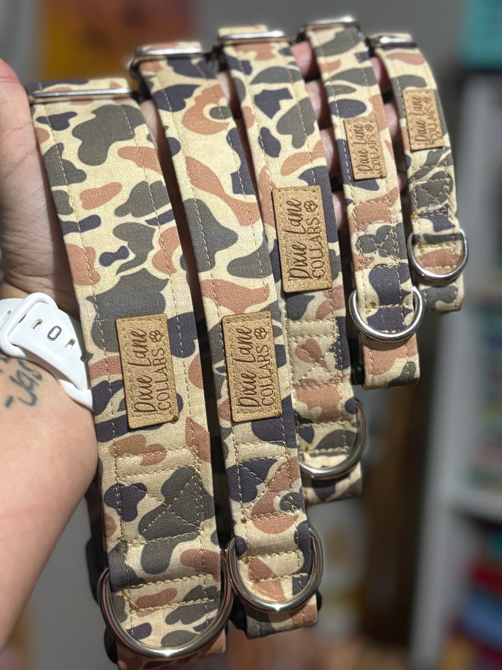 Brown Camo Marsh Dog Collar