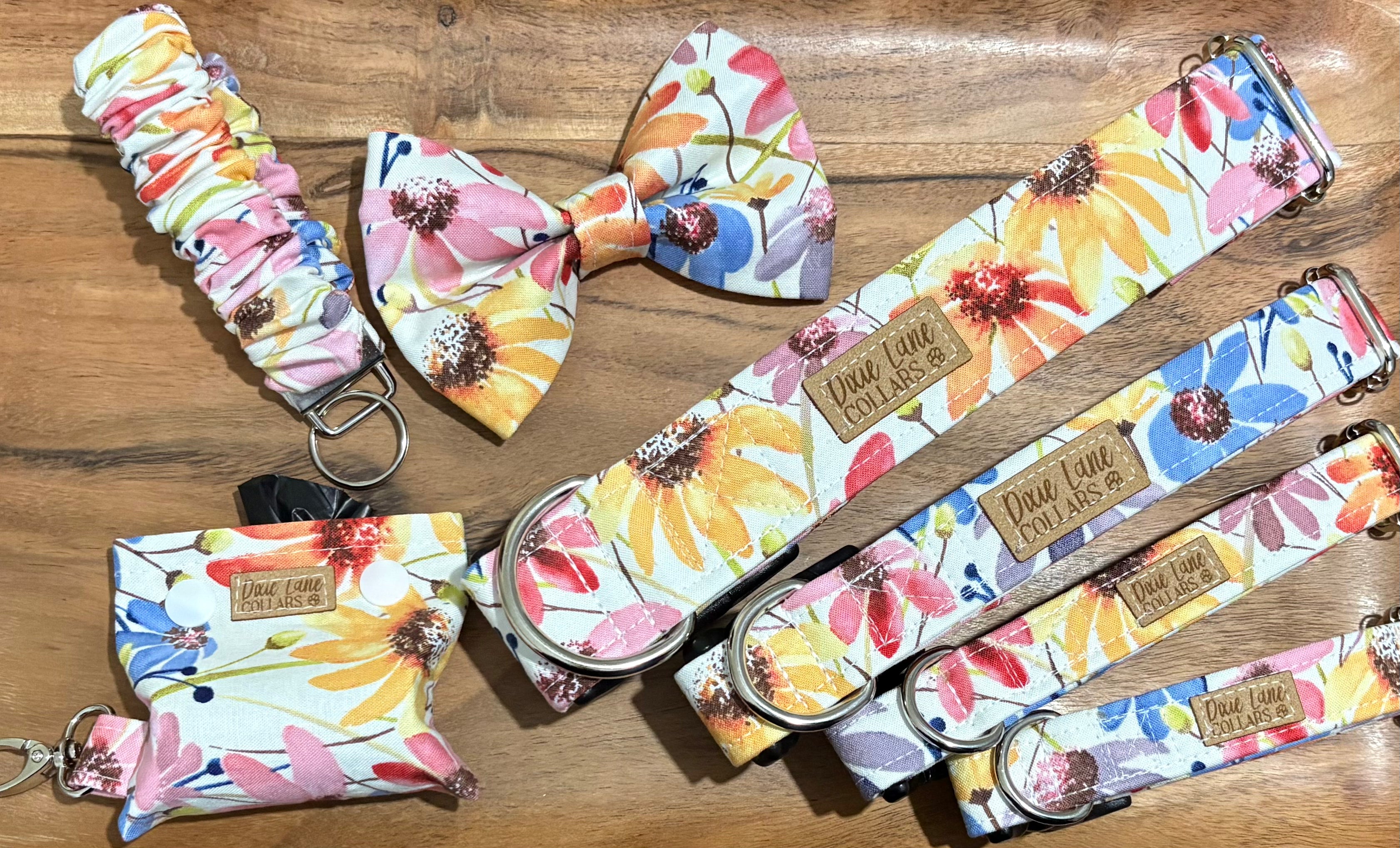 Wildflowers Floral Dog Collar
