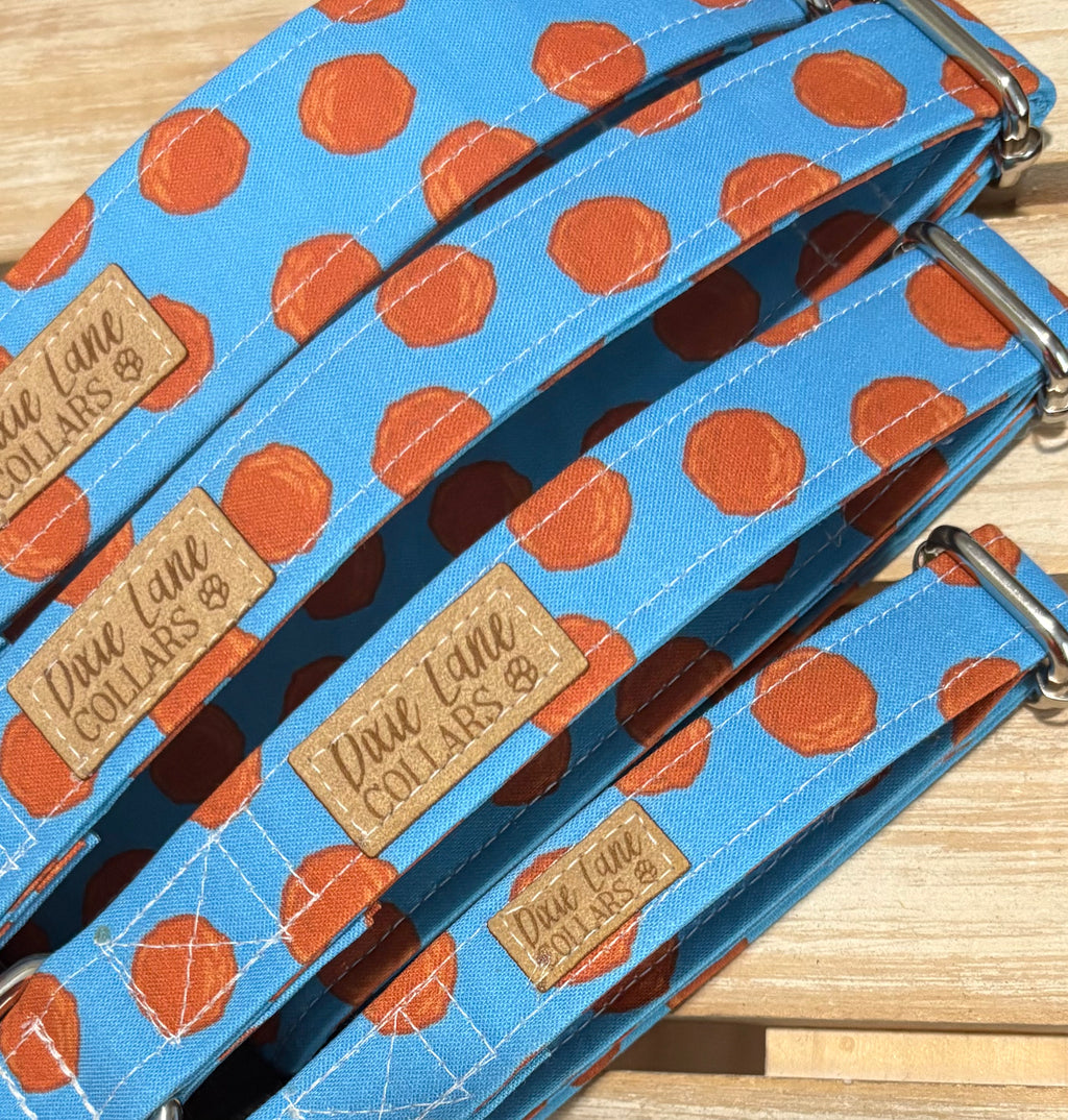 Blue Meatballs Dog Collar