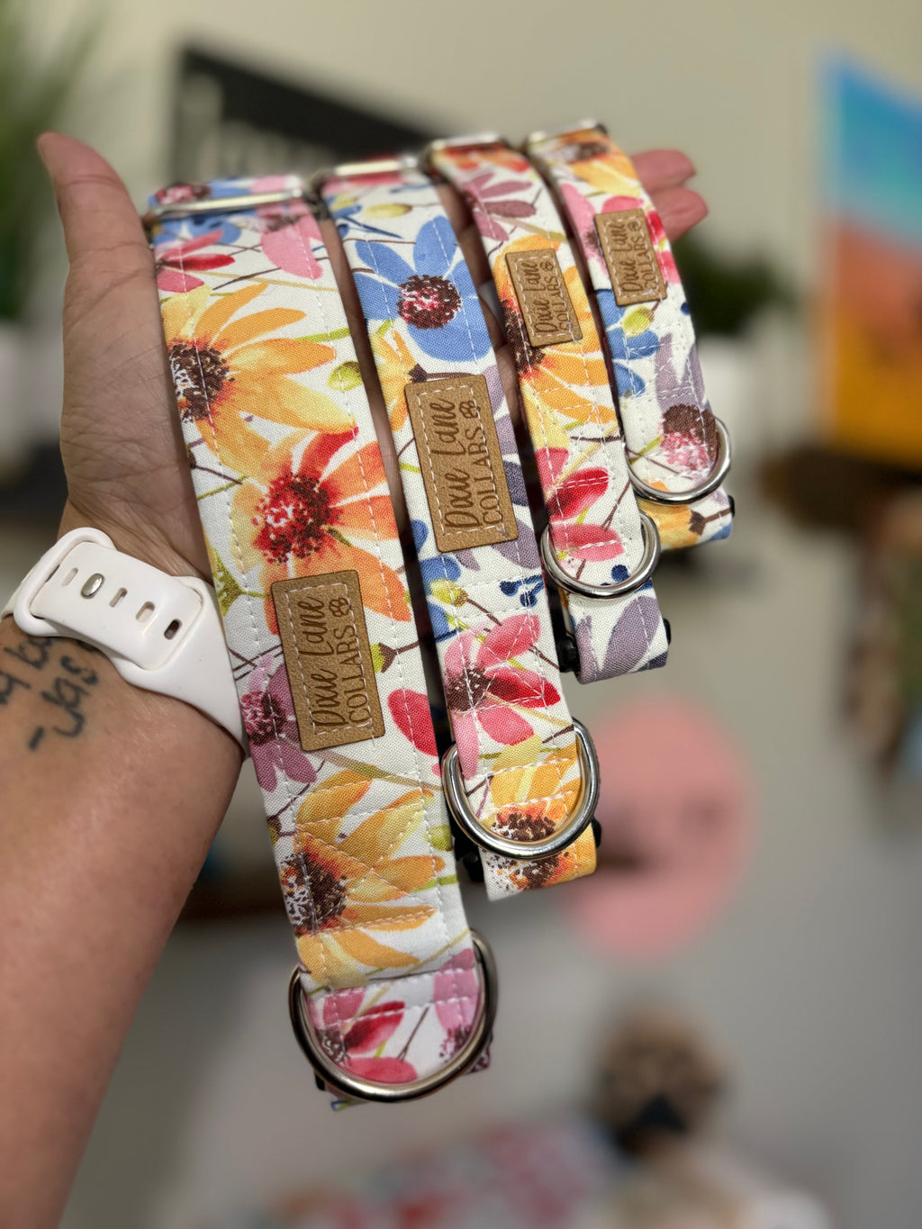 Wildflowers Floral Dog Collar
