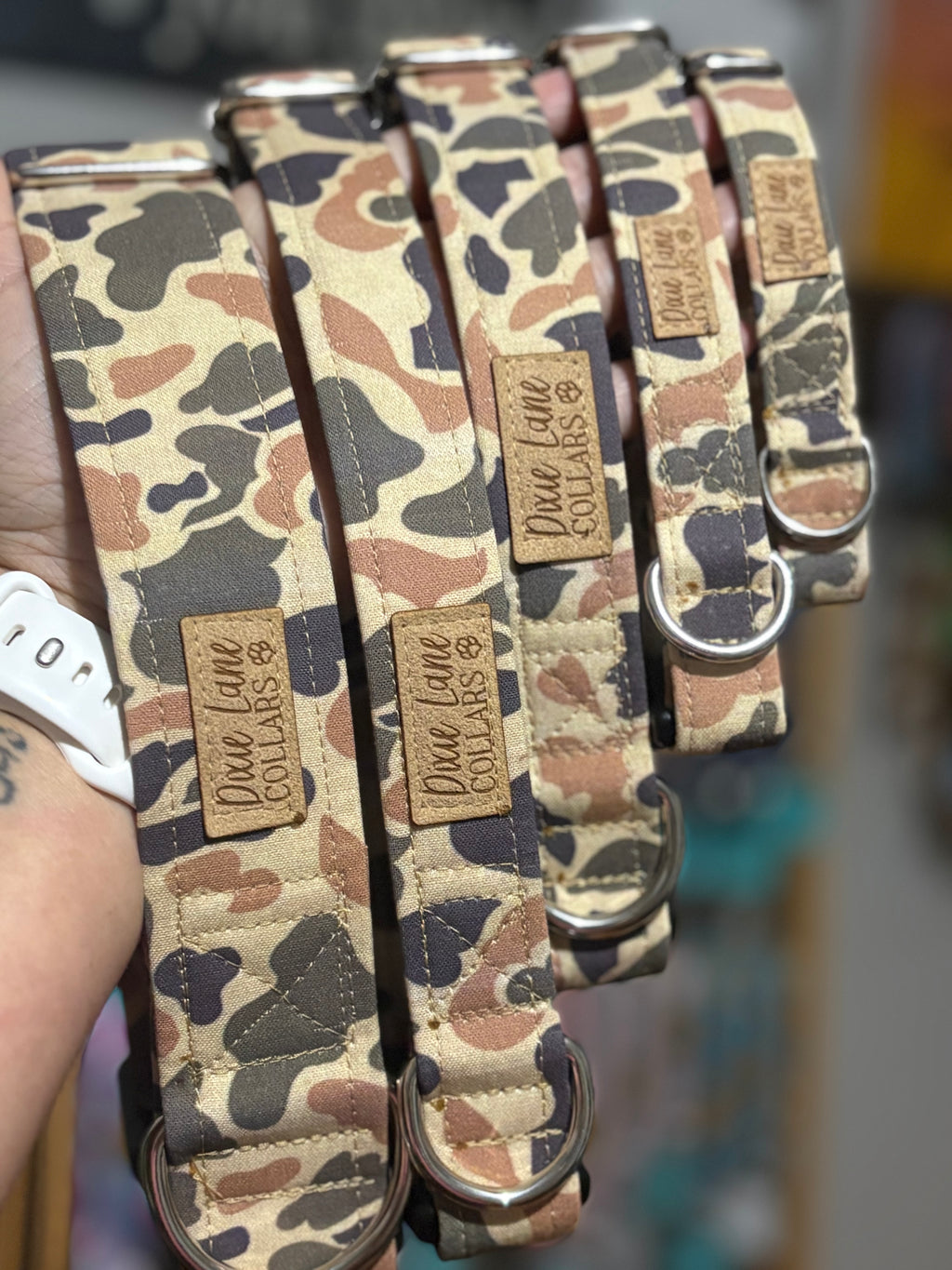 Brown Camo Marsh Dog Collar
