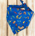 Blue Gone Fishing Dog Bandana