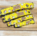 Yellow Chickens Dog Collar