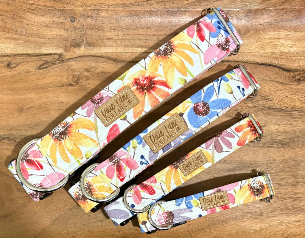 Wildflowers Floral Dog Collar