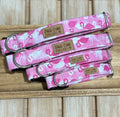 Pink Flamingos Dog Collar