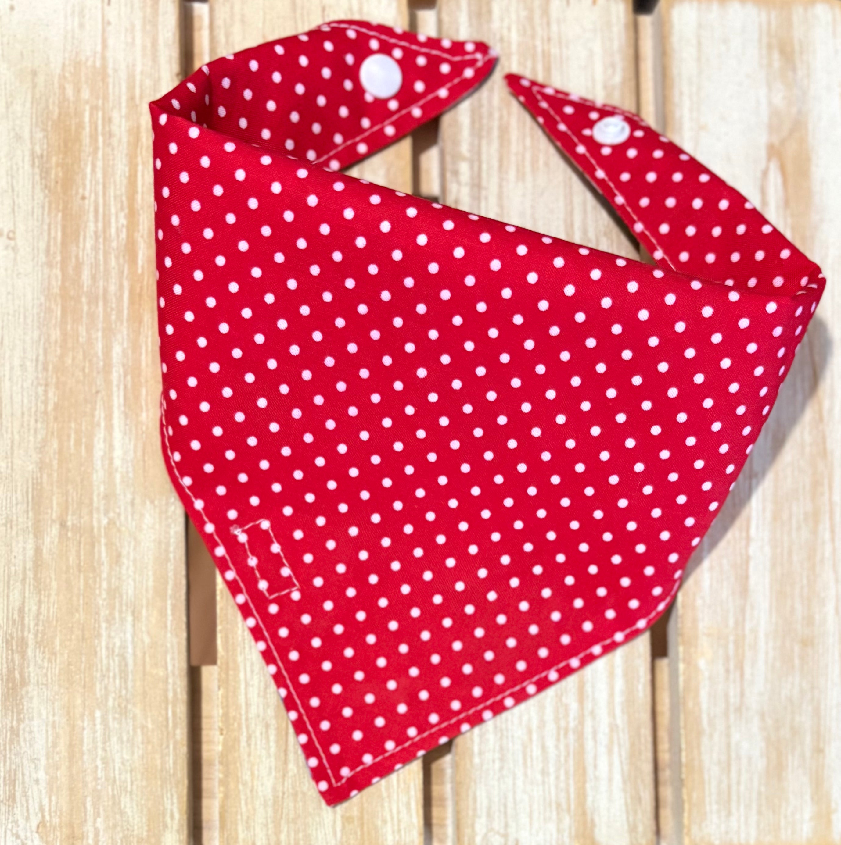 Patriotic Floral Reversible Dog Bandana