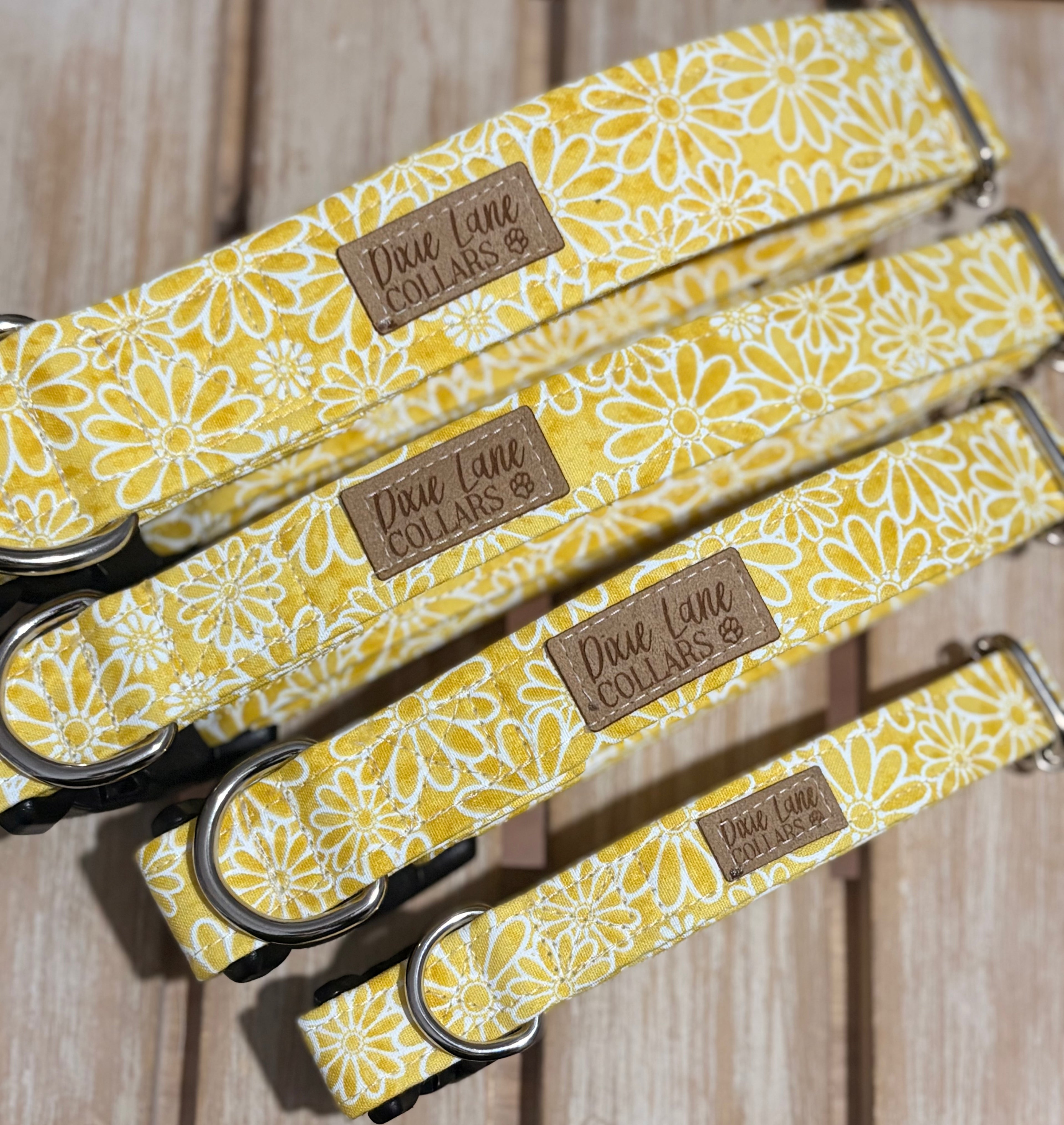 Yellow Daisies Dog Collar
