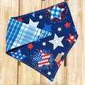 Patriotic Stars Reversible Dog Bandana