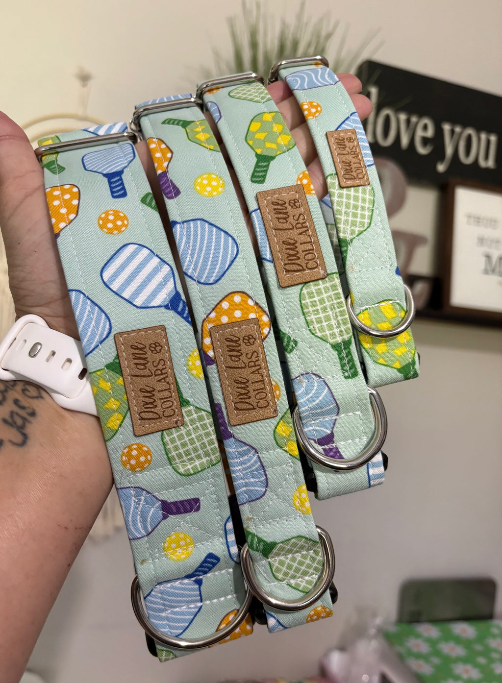 Pickleball Dog Collar. Summer Pet Collar
