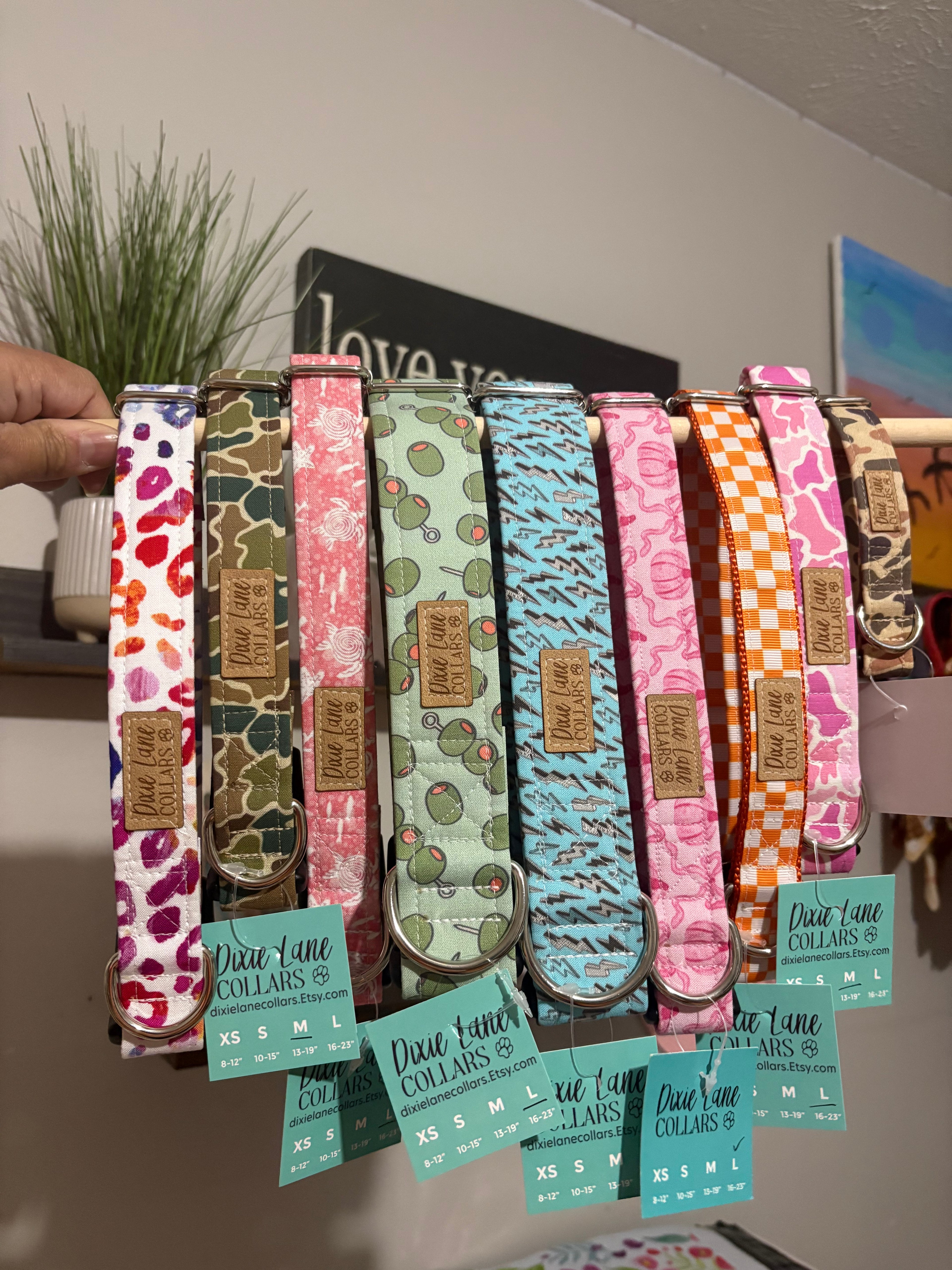 Rainbow Leopard Print Dog Collar