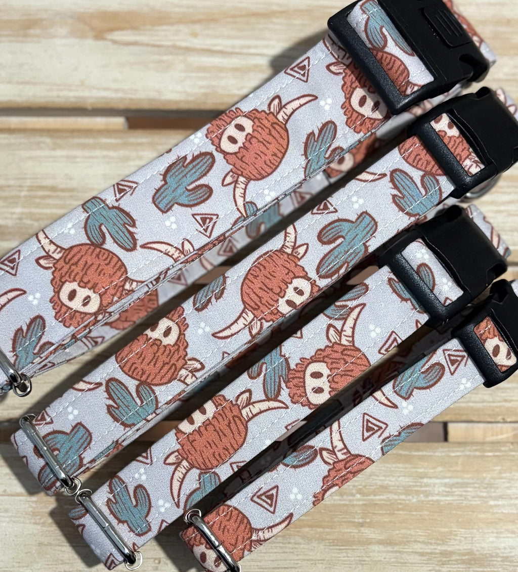 Highland Cows Dog Collar