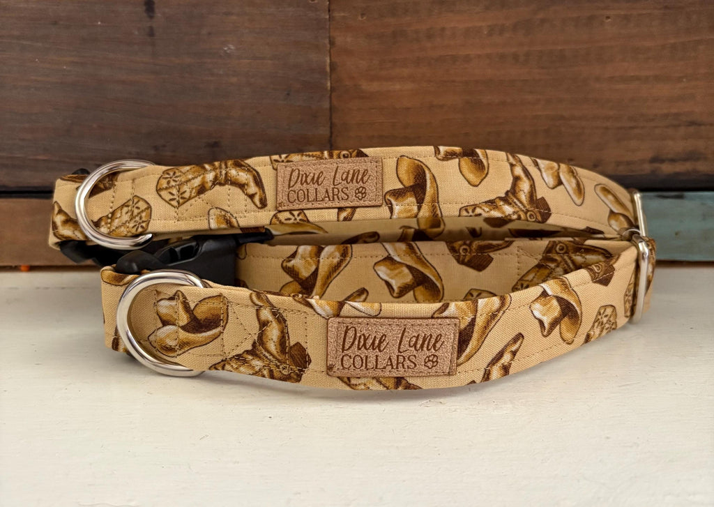 Cowboy Boots Western Dog Collar