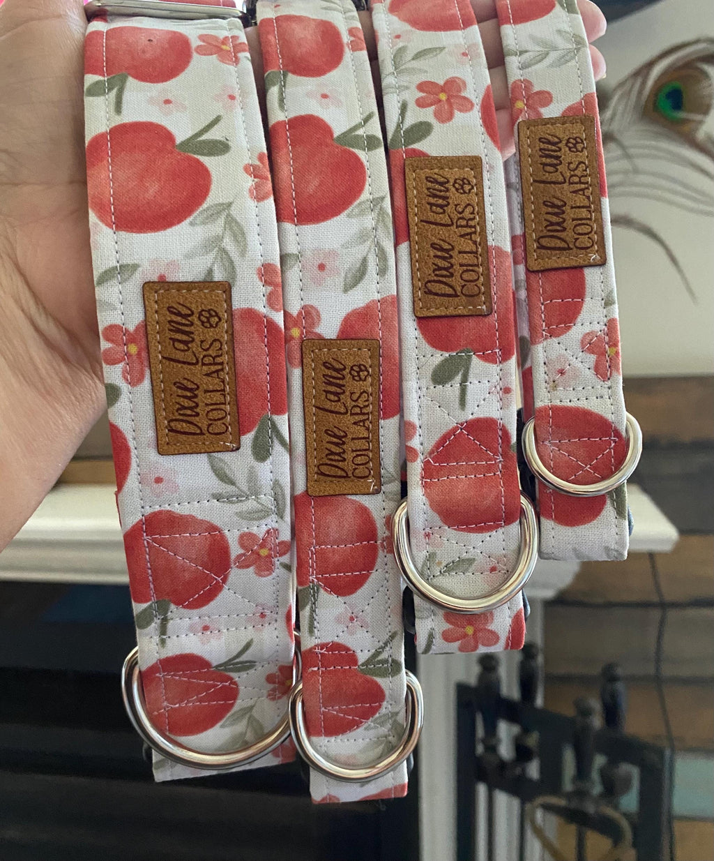 Apple Floral Dog Collar
