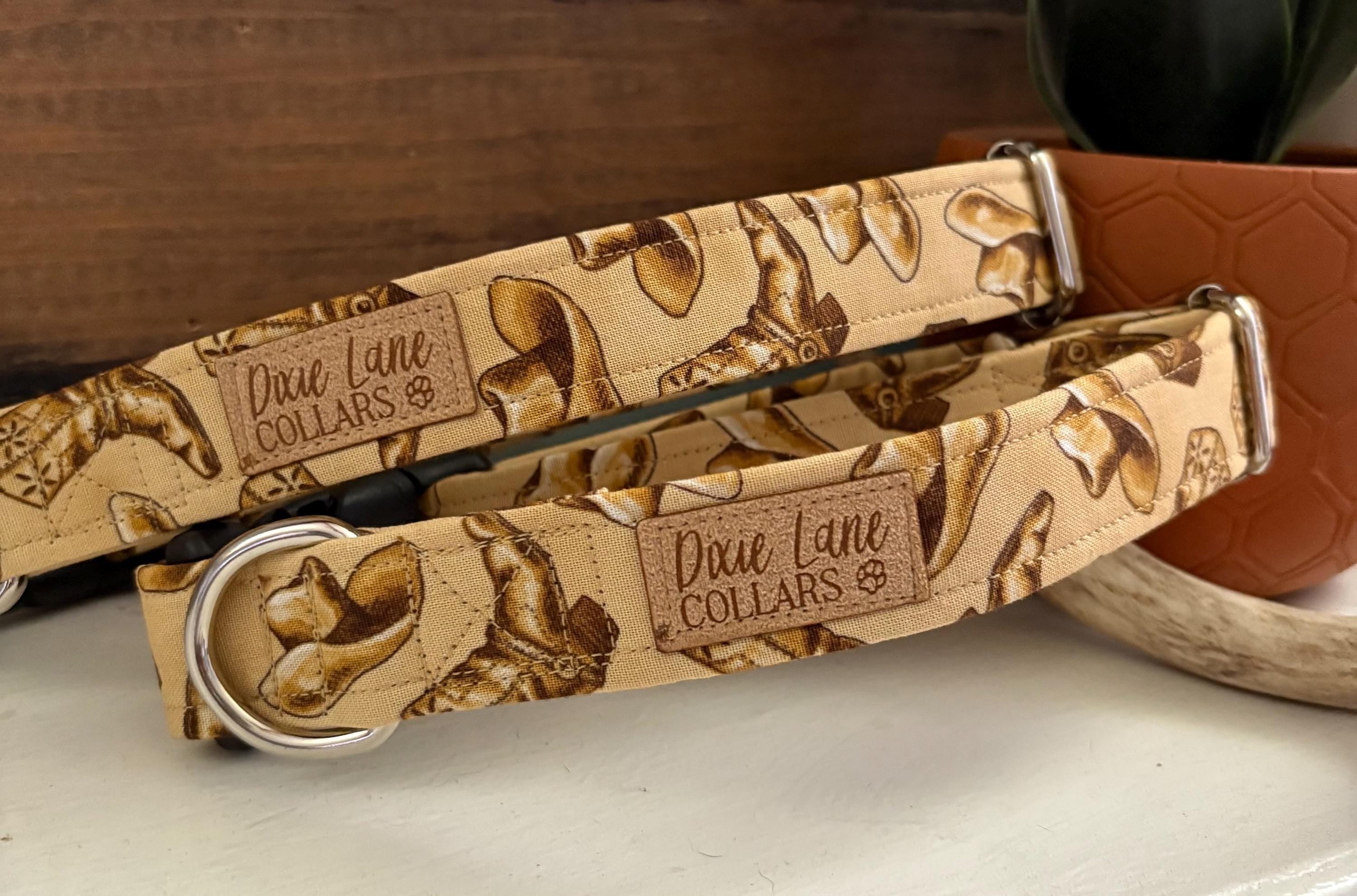 Cowboy Boots Western Dog Collar