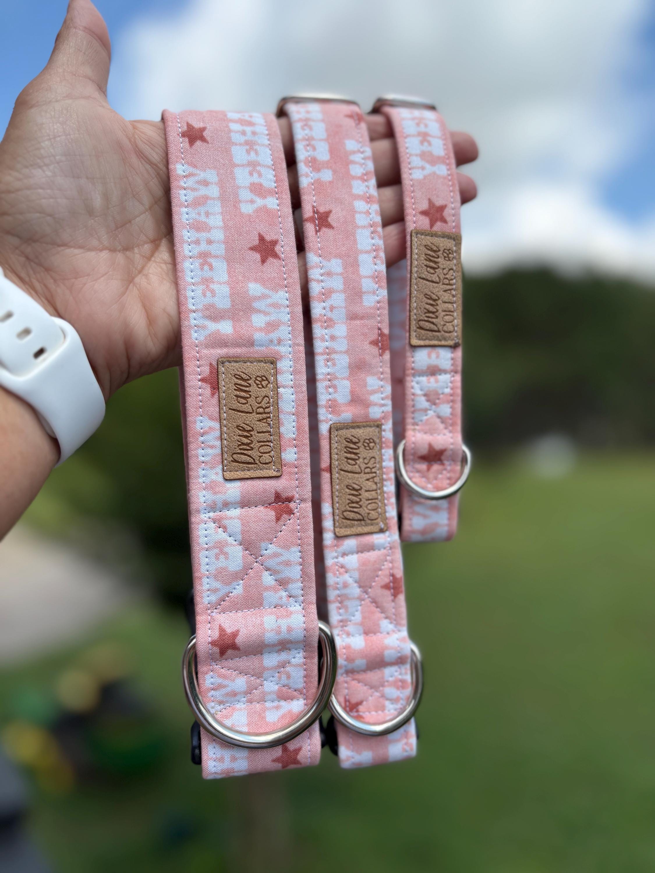 Pink Yeehaw Dog Collar