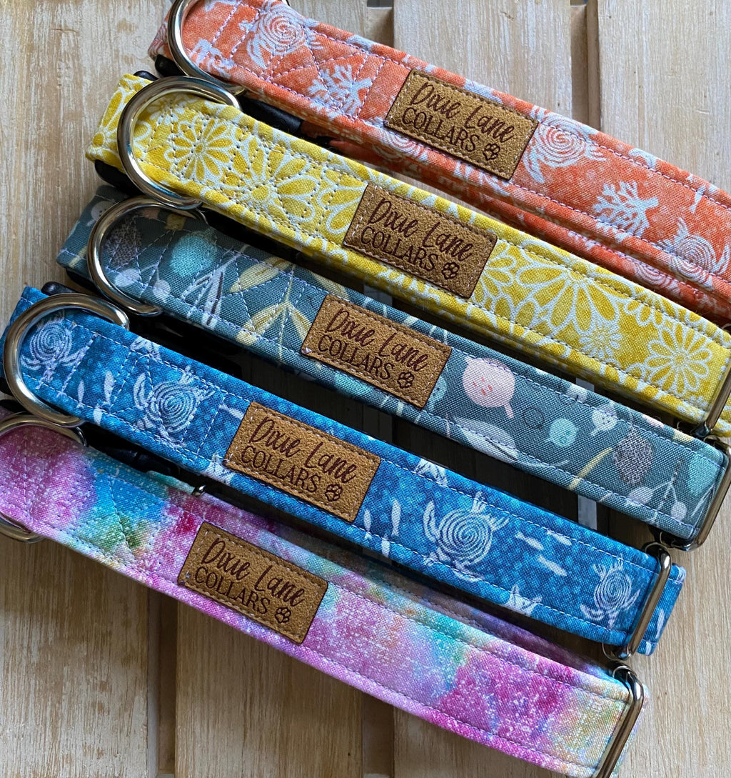 Rainbow Unicorn Tie Dye Dog Collar