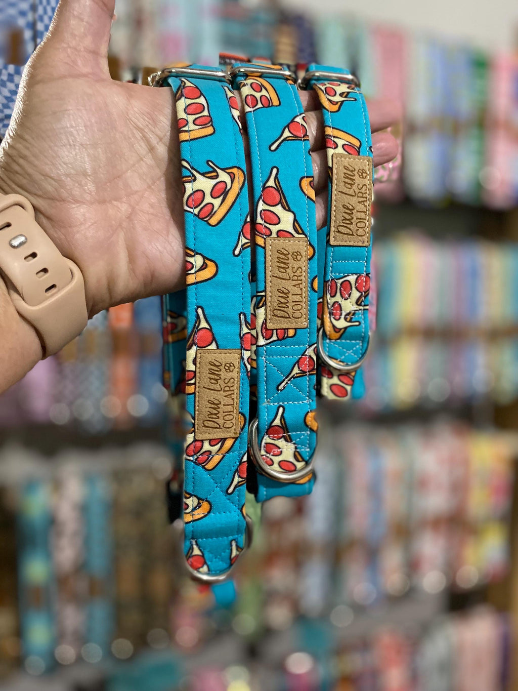 Pepperoni Pizza Dog Collar